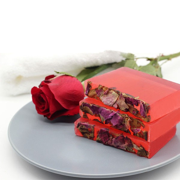 Rose handmade soap pure plant handmade DIY natural handmade soap