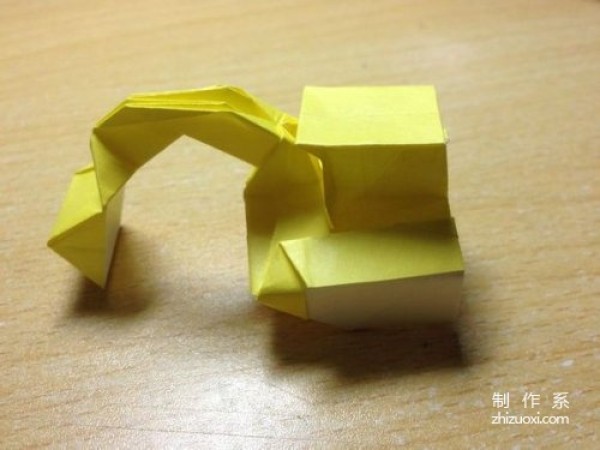 Very interesting excavator origami illustrated tutorial