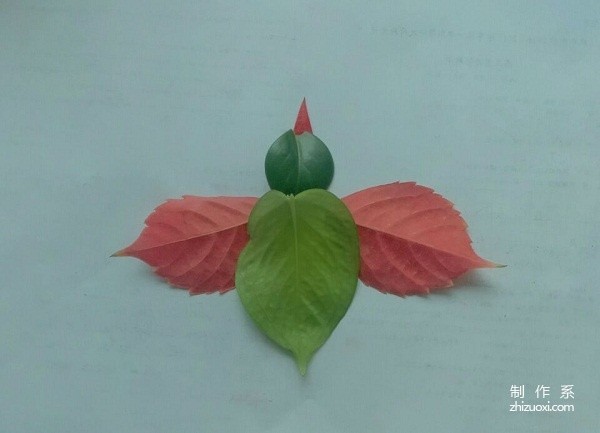 How to make handmade leaf stickers of flying birds