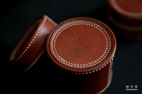 Tutorial on barrel-shaped leather goods and double-layer seaming