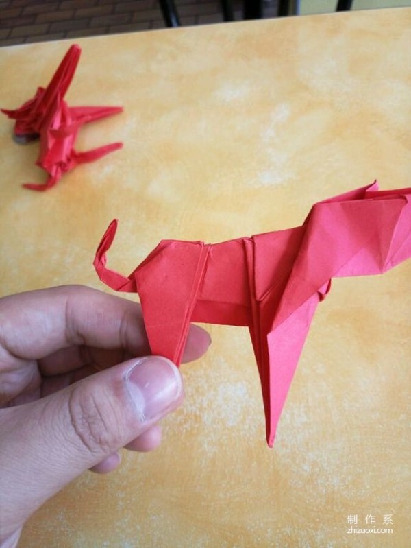 Origami paper dog origami real photo tutorial method picture collection