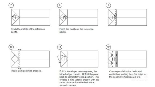 Detailed tutorial of dollar carp origami banknote real shot pictures