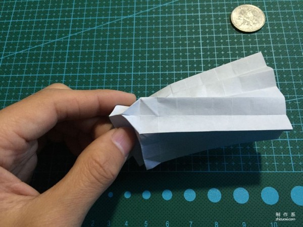 Real-life tutorial on origami Chirulian with complex origami cartoon characters