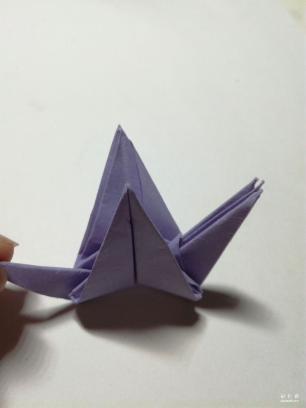 How to fold the three-headed paper crane, teach you how to fold the super weird three-headed paper crane using colored paper