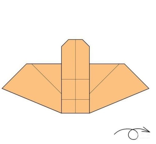 Simple 3D origami sofa, illustrated tutorial on how to fold a sofa seat for fun