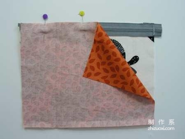 Handmade fabric art teaches you how to make a simple and practical zipper bag from scrap cloth