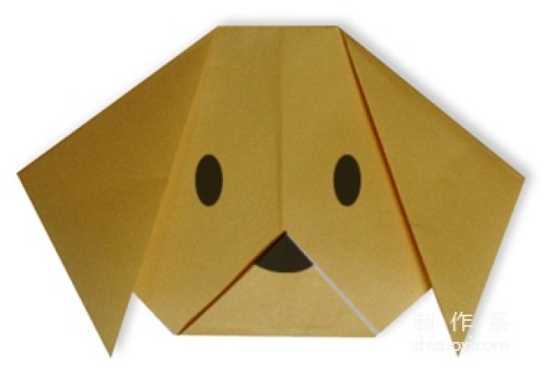 Cute puppy face origami tutorial for kids