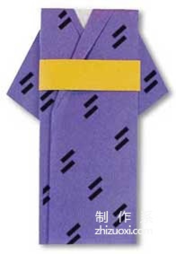 Origami clothing yukata origami method