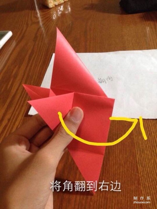 Step-by-step illustrated tutorial on how to make an origami puppy