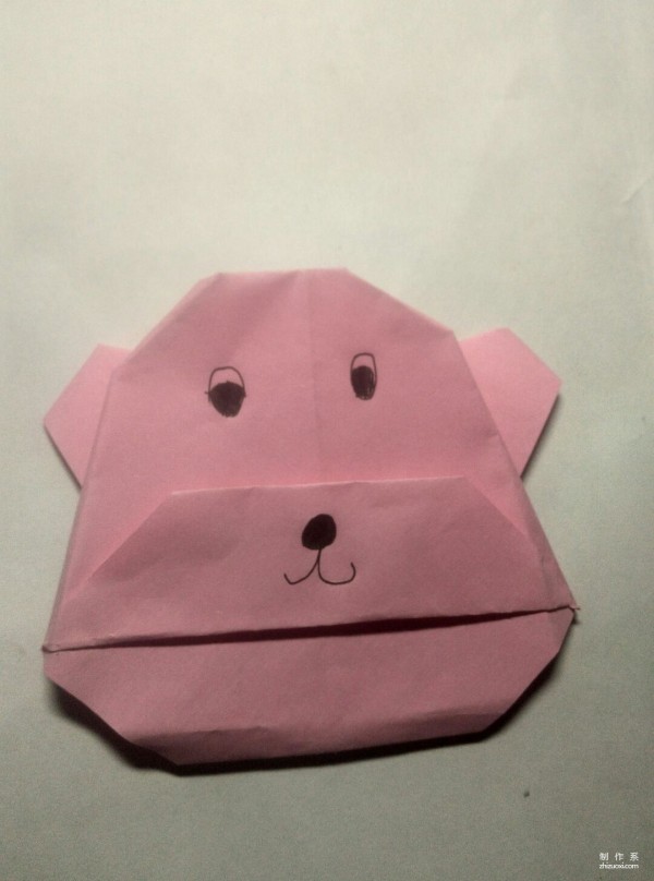 Simple and cute bear head origami tutorial