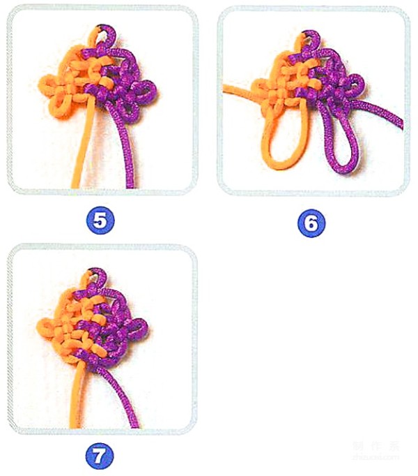 Tutorial on how to tie the hydrangea knot