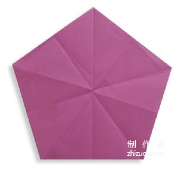 Origami pentagon method for children