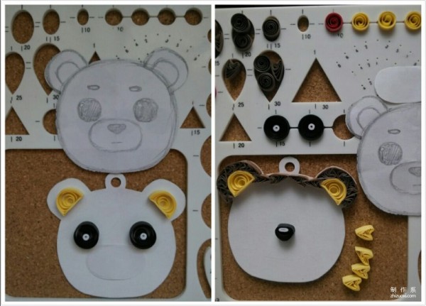 DIY method for making arrow-roll bear’s quilling paper