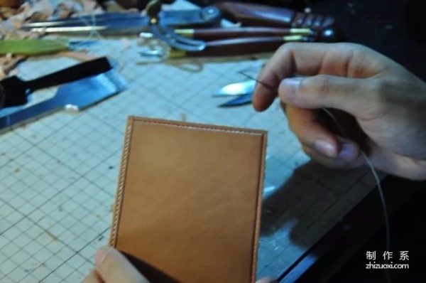 Wallet-edged short wallet craft making tutorial