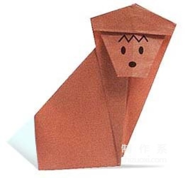 How to make origami animal monkey