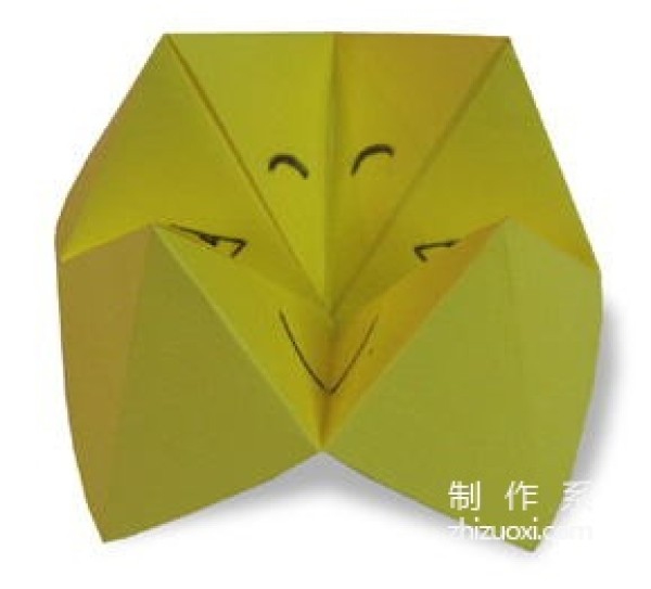 How to make origami in the game Origami: Happy Face