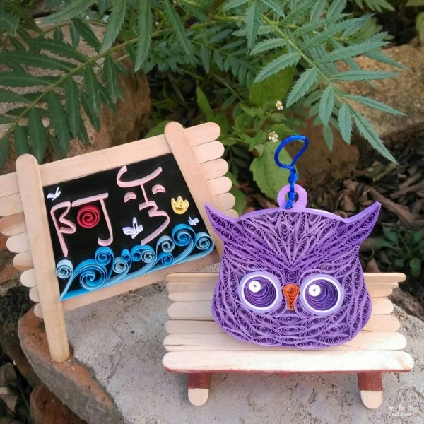 How to make cute eye-rolling little owl handmade paper rolls