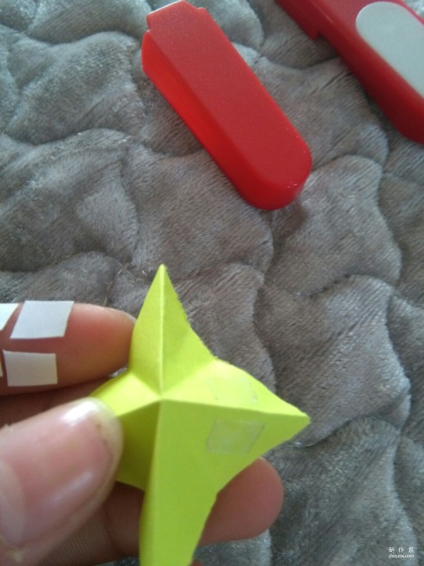 Simple origami of small nails, special origami method of paper stars