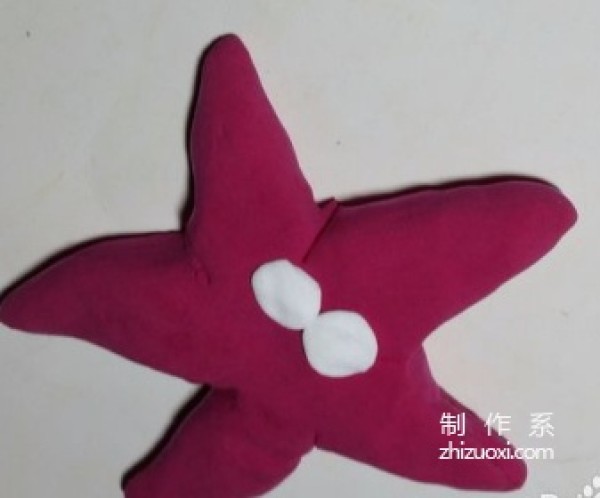 Illustration of the steps for making cute starfish clay