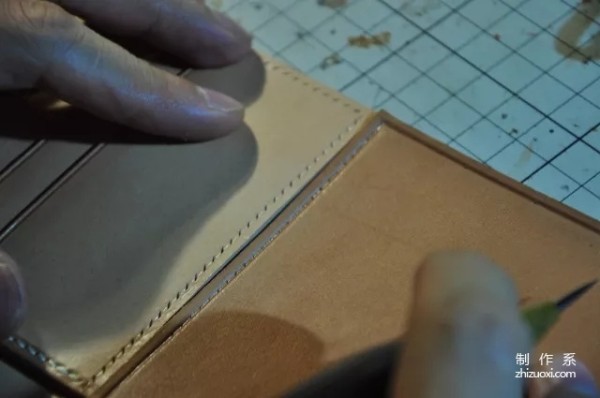 Wallet-edged short wallet craft making tutorial