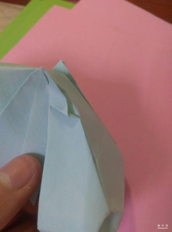 Simple DIY origami method for cute hippopotamus