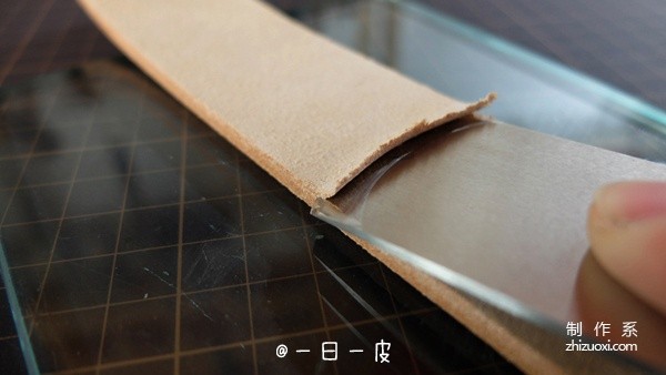 The making process of a handmade belt