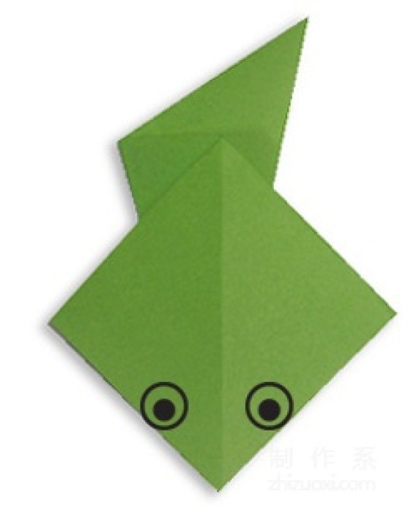 Graphical tutorial on how to make origami tadpoles for children