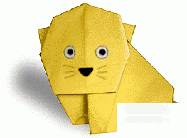 How to make origami cute cats