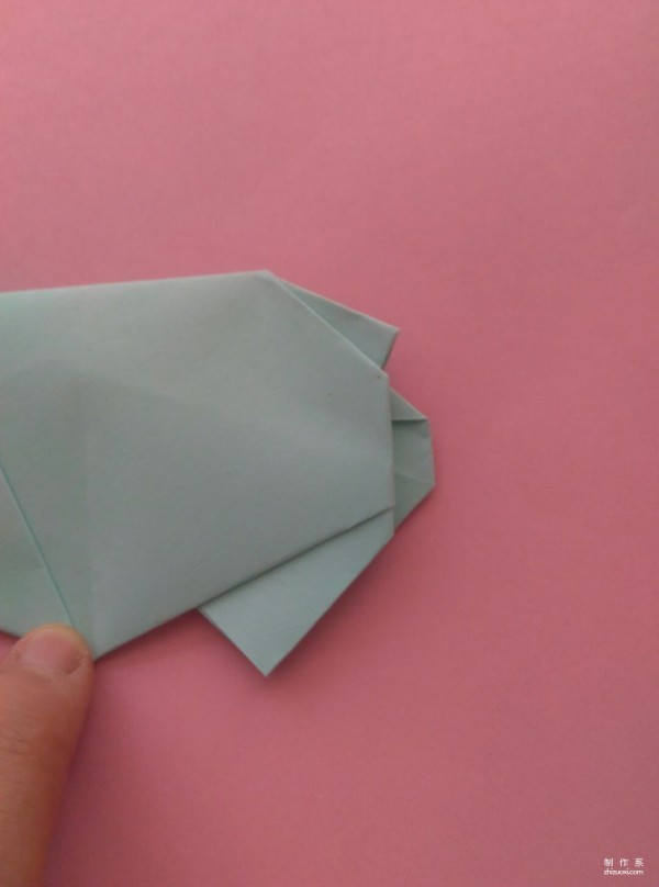 Simple DIY origami method for cute hippopotamus