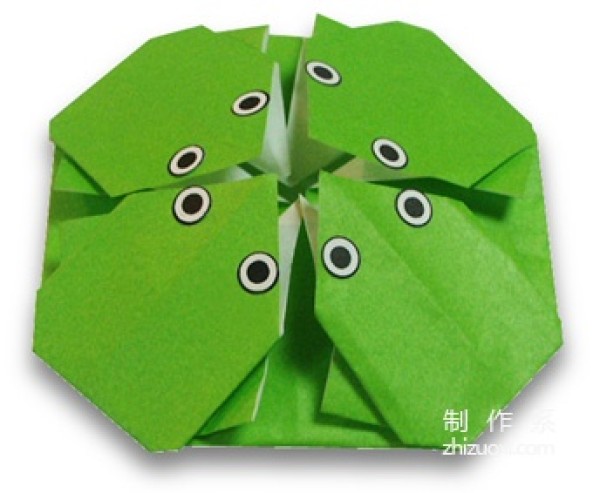 How to make origami four frogs