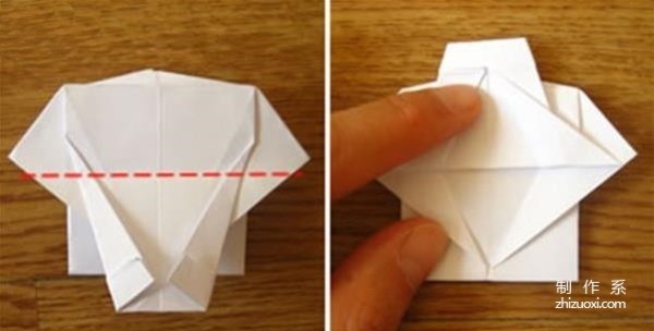 Detailed tutorial on how to make a small shirt using dollar origami