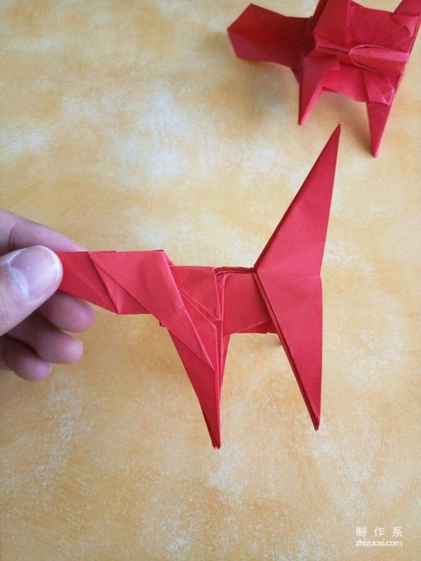 Origami paper dog origami real photo tutorial method picture collection