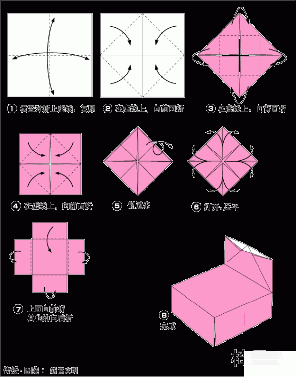 Simple and fun origami method for chairs