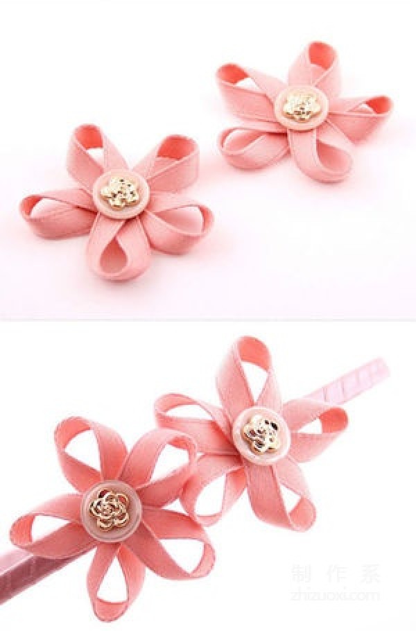 Hand-made fresh and beautiful little flower headbands made of cloth. The production of cute, fresh and simple headbands that are more suitable for little girls.