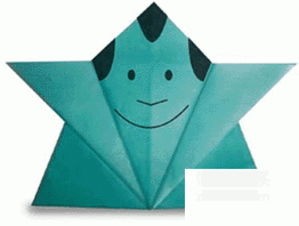 How to make origami Fukusuke, the God of Fortune born in a box