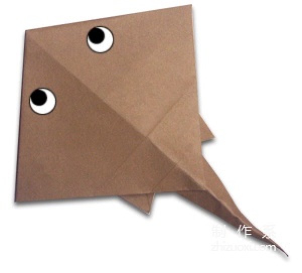 Origami method of manta ray