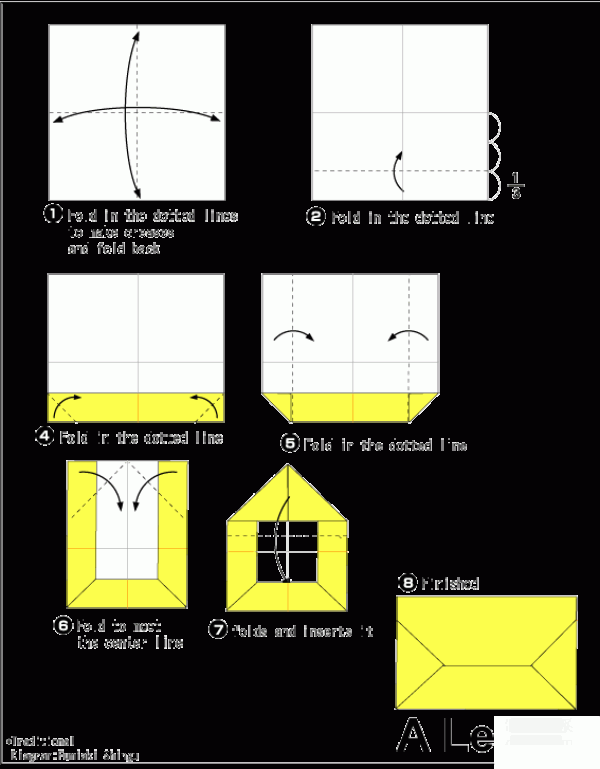 How to make origami envelopes