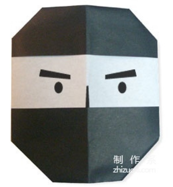 Origami method of character origami ninja