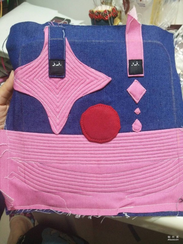 Handmade fabric bag making, teach you how to make a super cool and practical women’s clown bag