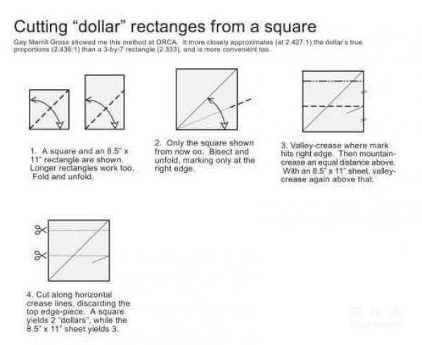 Illustrated tutorial for DIY handmade origami camera toys using RMB or US dollar banknotes