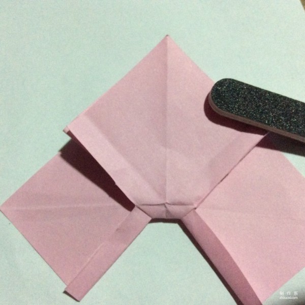 Very simple bow origami method illustrated tutorial