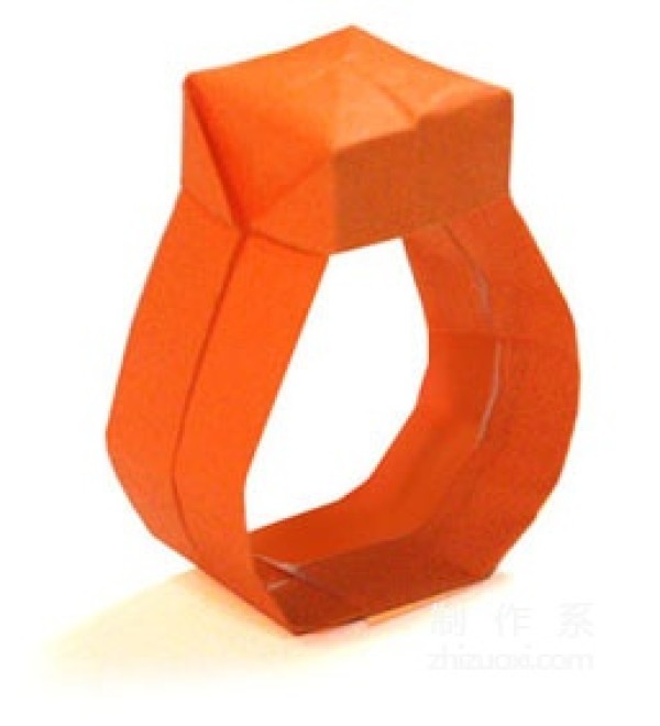 Origami method for jewelry rings