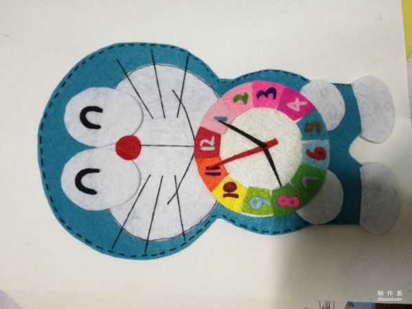 Handmade non-woven fabric handmade cute Doraemon Doraemon cat Doraemon handmade method