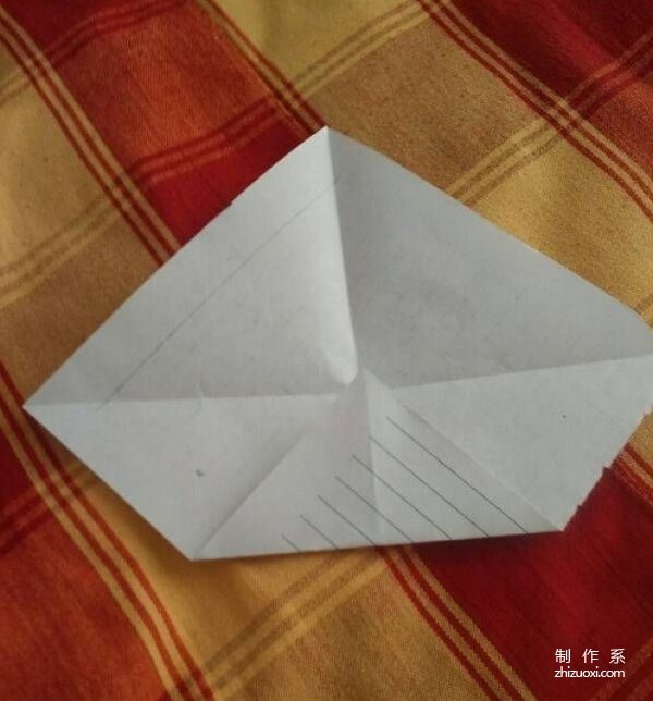 Illustrated tutorial on how to make a small wishing boat origami paper boat