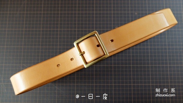 The making process of a handmade belt