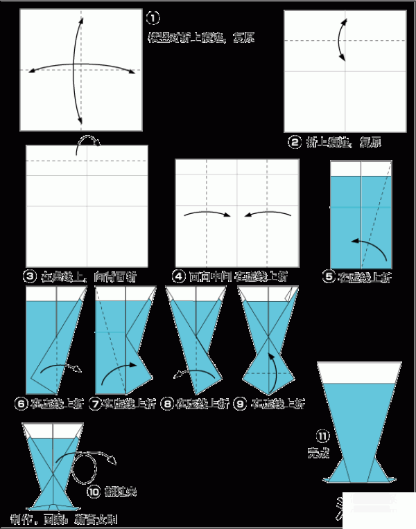 How to make origami a cup of soda