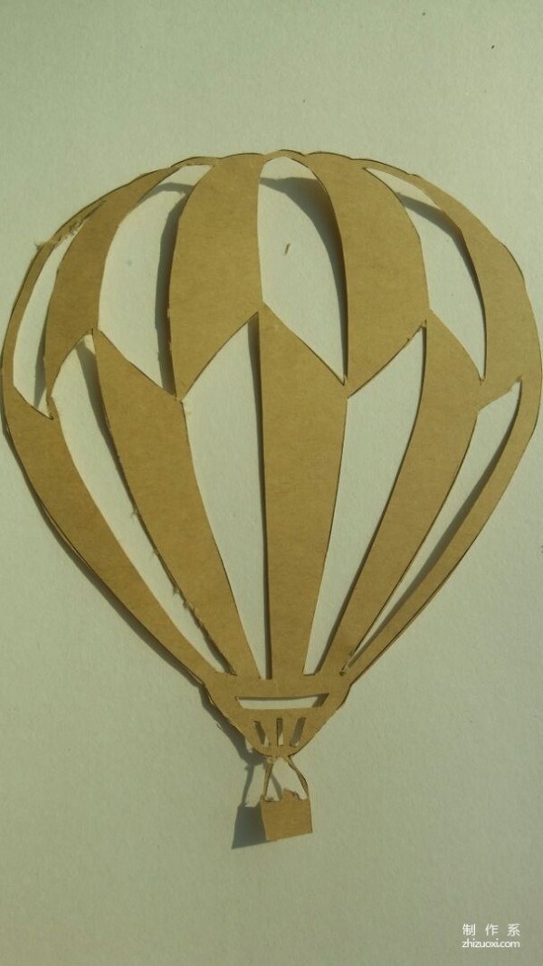 How to carve handmade paper hot air balloon patterns