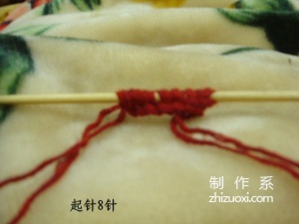 Wool knitted baby shoes hook knitting method