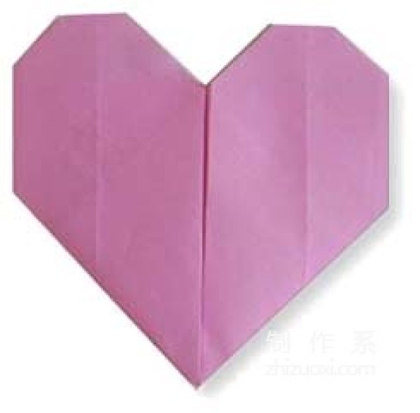 Heart simple heart-shaped origami method