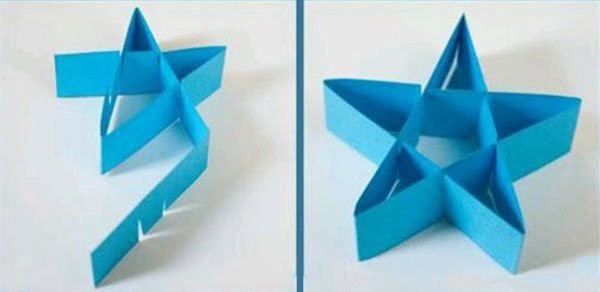 DIY creative handmade origami to make three-dimensional stars